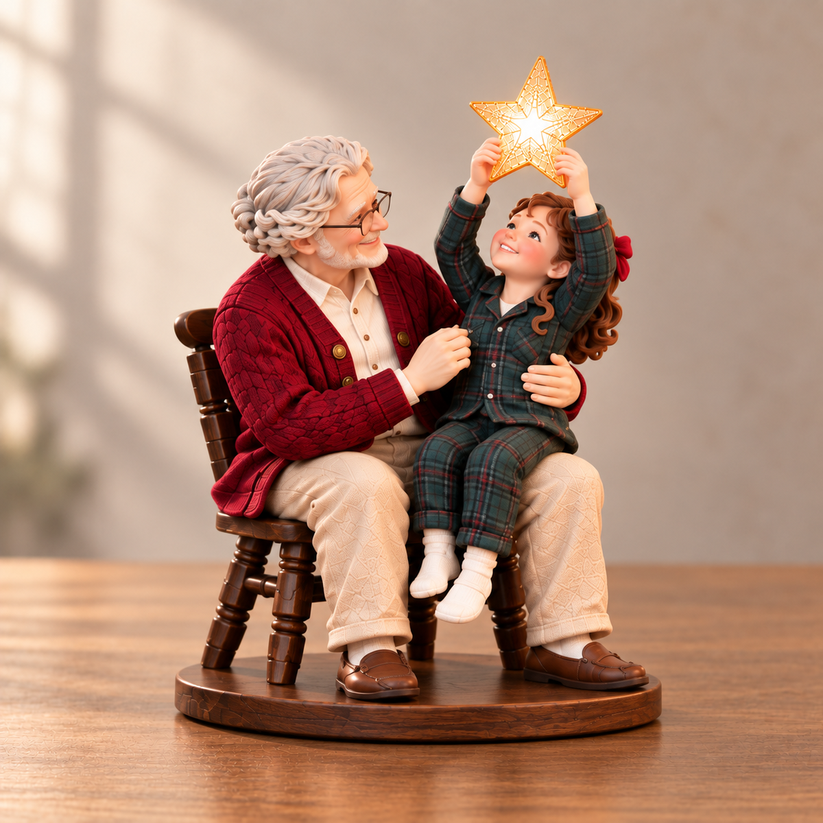 ✨ A Little Christmas Glow – Lighted Family Keepsake Figurine