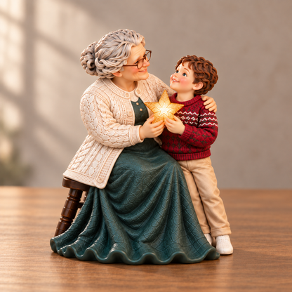 ✨ A Little Christmas Glow – Lighted Family Keepsake Figurine
