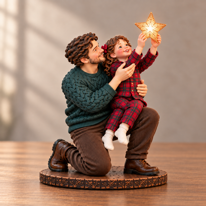 ✨ A Little Christmas Glow – Lighted Family Keepsake Figurine