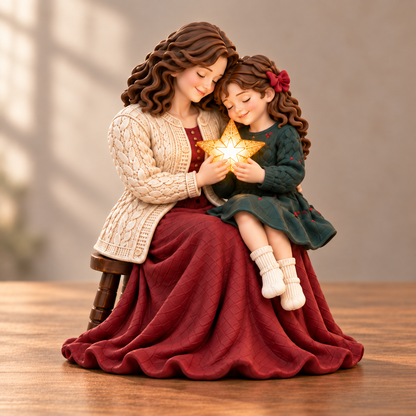 ✨ A Little Christmas Glow – Lighted Family Keepsake Figurine