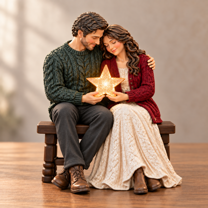 ✨ A Little Christmas Glow – Lighted Family Keepsake Figurine