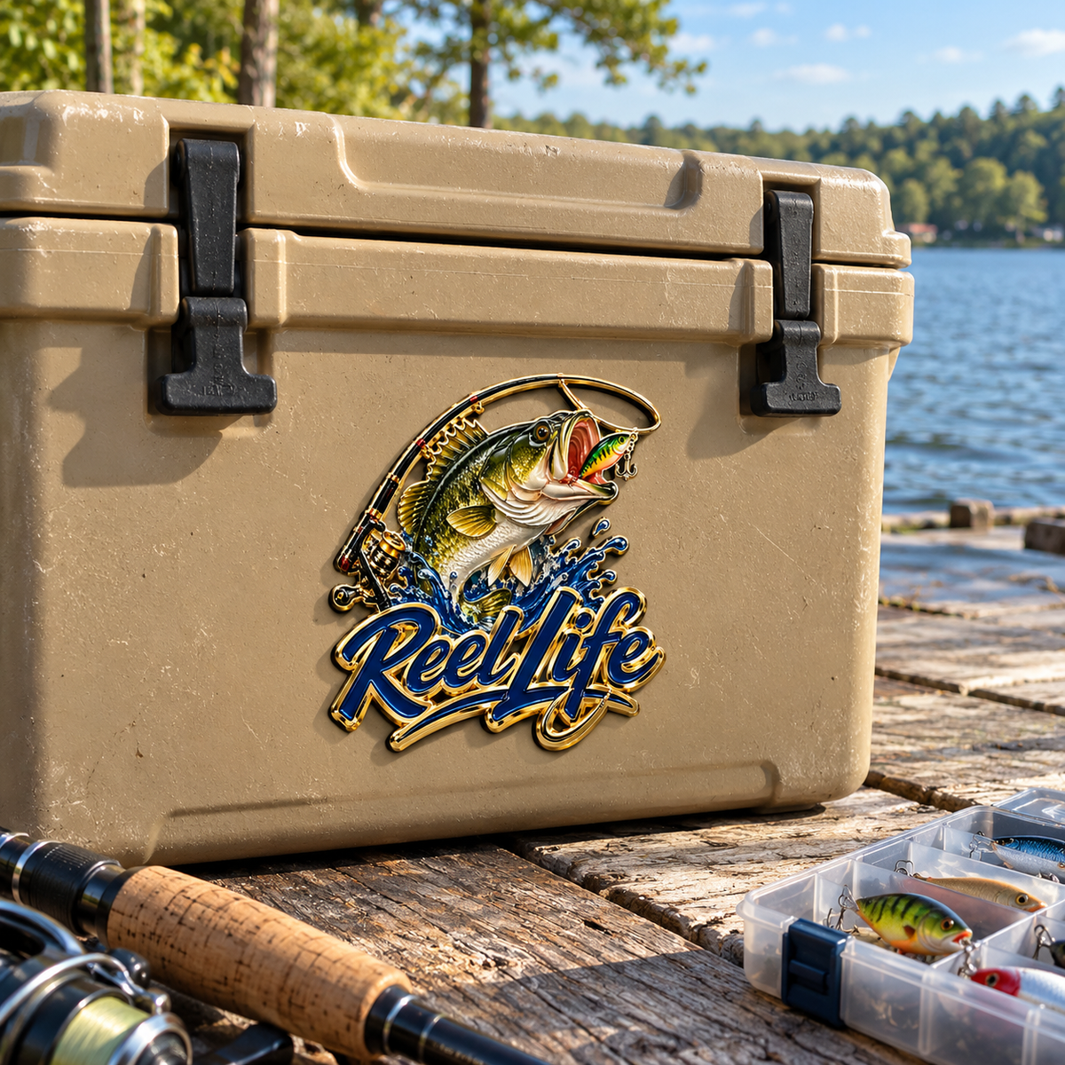 🎣Reel Life Bass Fishing Car Emblem