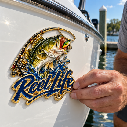 🎣Reel Life Bass Fishing Car Emblem