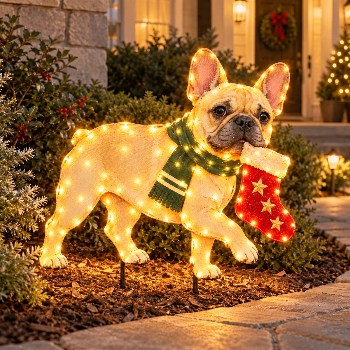 ✨🐕Christmas Glow Pup Collection – Lighted Holiday Dog Yard Decor
