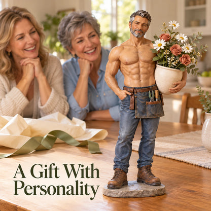 🌹The Handsome Gardener – Muscle Man Flower Vase