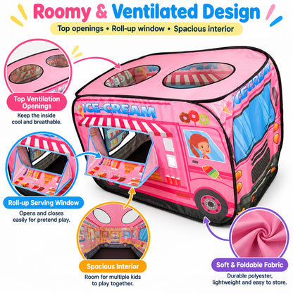 🚒Kids' Pop-Up Vehicle Play Tent