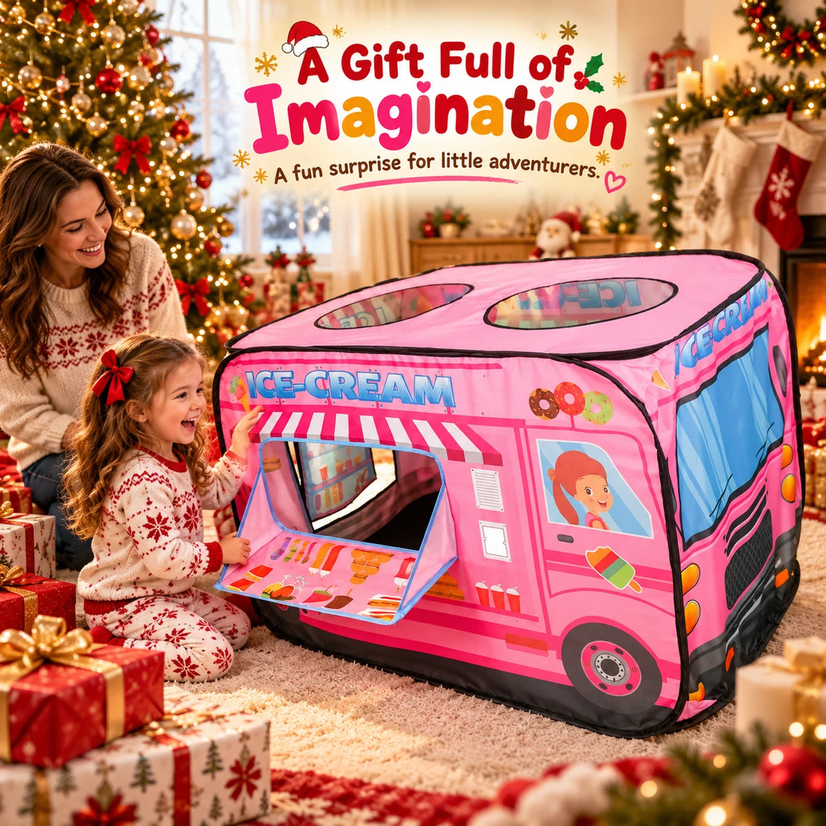 🚒Kids' Pop-Up Vehicle Play Tent
