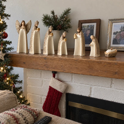 7-Piece Holy Family Christmas Nativity Figurine Set