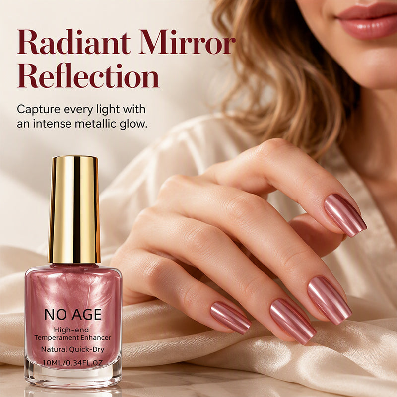 💅✨ Metallic Glow Nail Polish – Quick-Dry, High-Shine Color for Bold Statement Nails