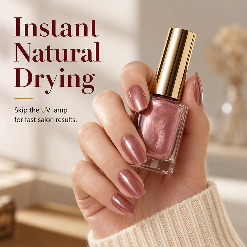 💅✨ Metallic Glow Nail Polish – Quick-Dry, High-Shine Color for Bold Statement Nails