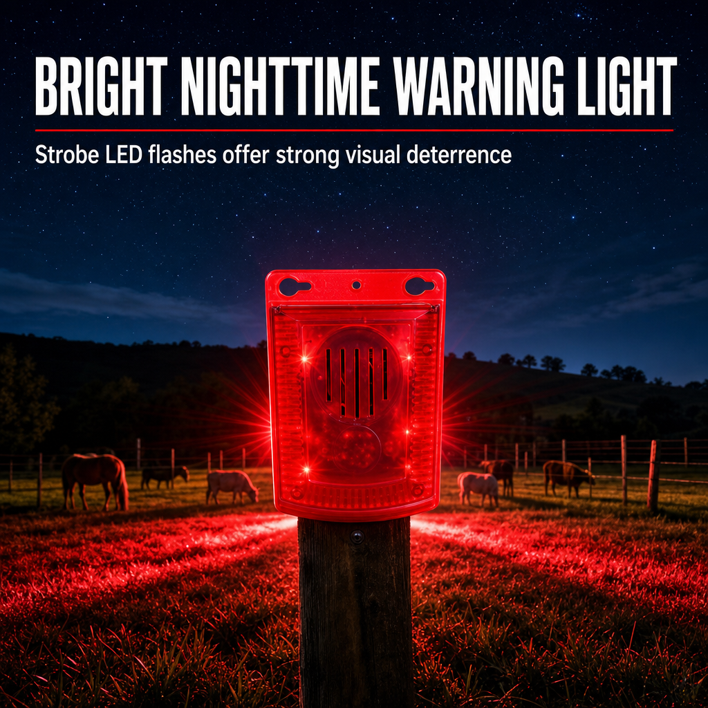 SolarGuard Outdoor Warning Alarm – Sun-Powered Security Alert for Home, Yard & Property