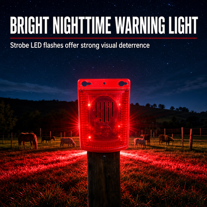 SolarGuard Outdoor Warning Alarm – Sun-Powered Security Alert for Home, Yard & Property