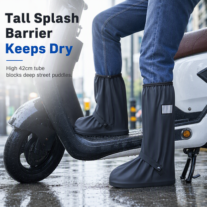 🌧️🥾 Waterproof High-Top Rain Shoe Covers