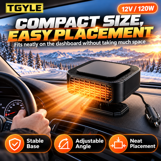 ⏳ Last Day 49% OFF ✨Portable Car Heater Defroster with 360-Degree Rotating Base