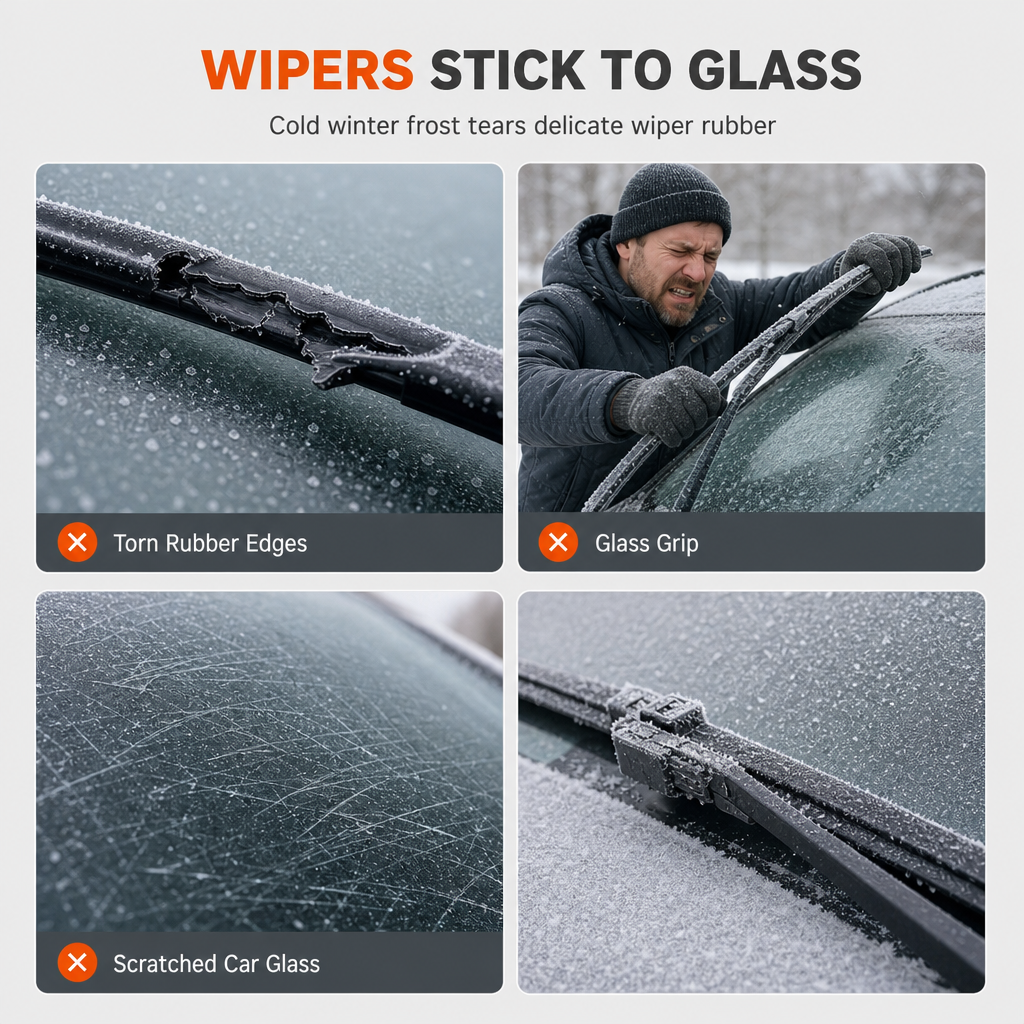 ❄️🚗 2-Pack Winter Windshield Wiper Lifter Supports