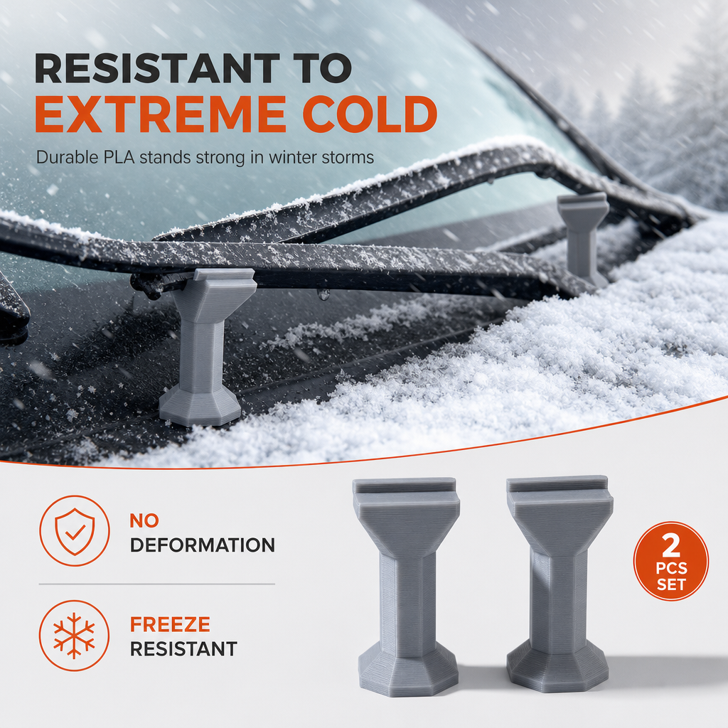❄️🚗 2-Pack Winter Windshield Wiper Lifter Supports