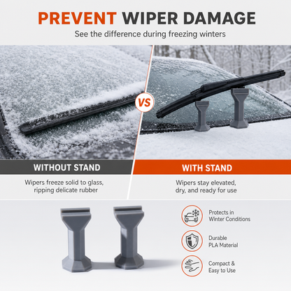 ❄️🚗 2-Pack Winter Windshield Wiper Lifter Supports