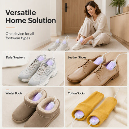 Portable Electric Shoe Dryer with Adjustable Timer