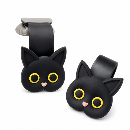 🐱 Cartoon Cat Car Seat Headrest Hooks