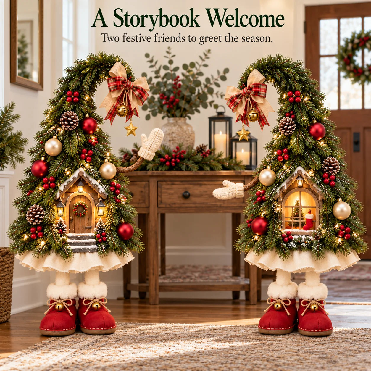 A Storybook Welcome — Christmas tree character decor