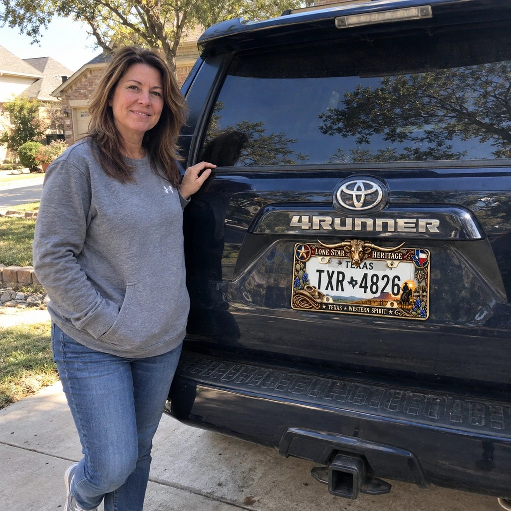 Owner beside Toyota 4Runner with Longhorn frame
