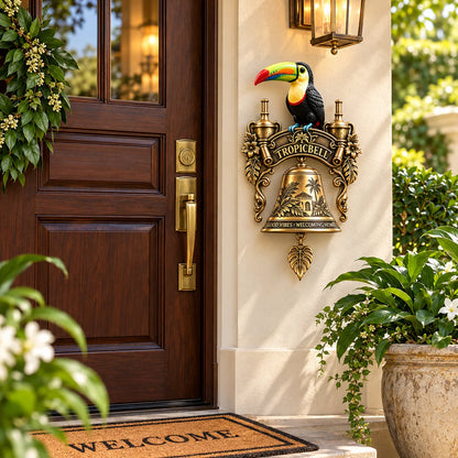 TROPICBELL™ Vintage Toucan Brass Doorbell